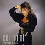 15-10-1987 Sabrina at studio in Amsterdam. Photo: Govert de Roos/Connu